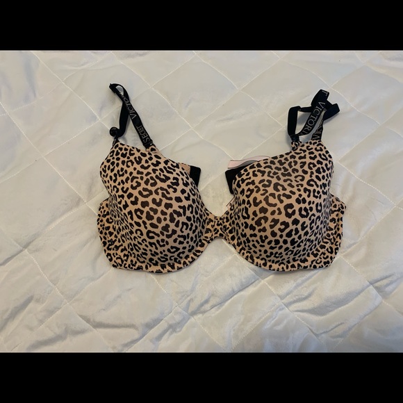 Leopard T-SHIRT Lightly Lined Demi Bra - Picture 1 of 5